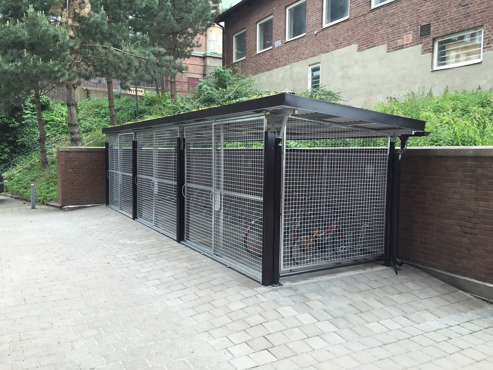 Basta cykeltak med skjutdörrar