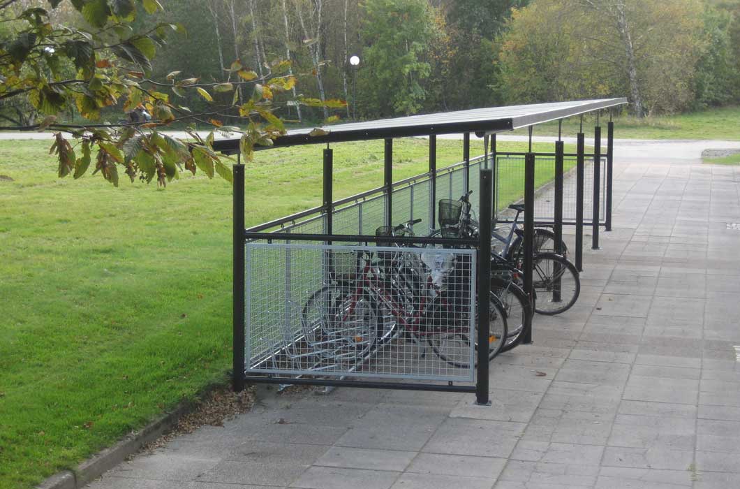 Cykeltak Basta. Cykelparkering. Cykelförvaring.