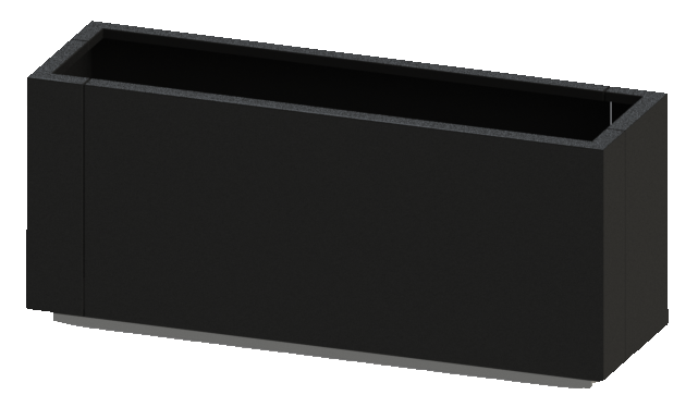 Planteringskärl Flora 450x1500x660. Utemiljö. Parkmiljö.