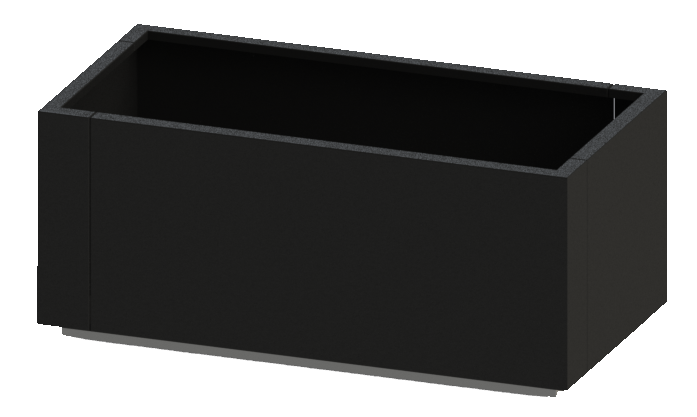 Planteringskärl Flora 750x1500x660. Utemiljö. Parkmiljö.