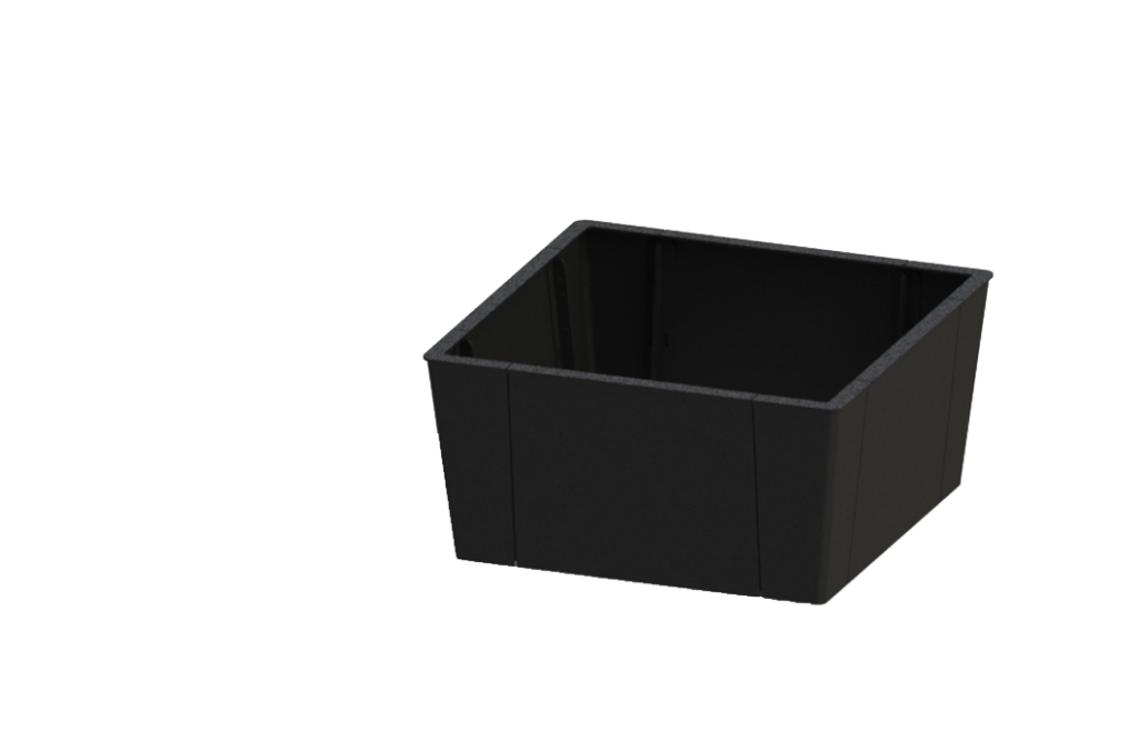 Planteringskärl Haga kvadrat 1290x1290. Parkmiljö. Utemiljö.