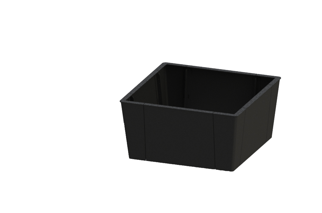 Planteringskärl Haga kvadrat 1290x1290. Parkmiljö. Utemiljö.