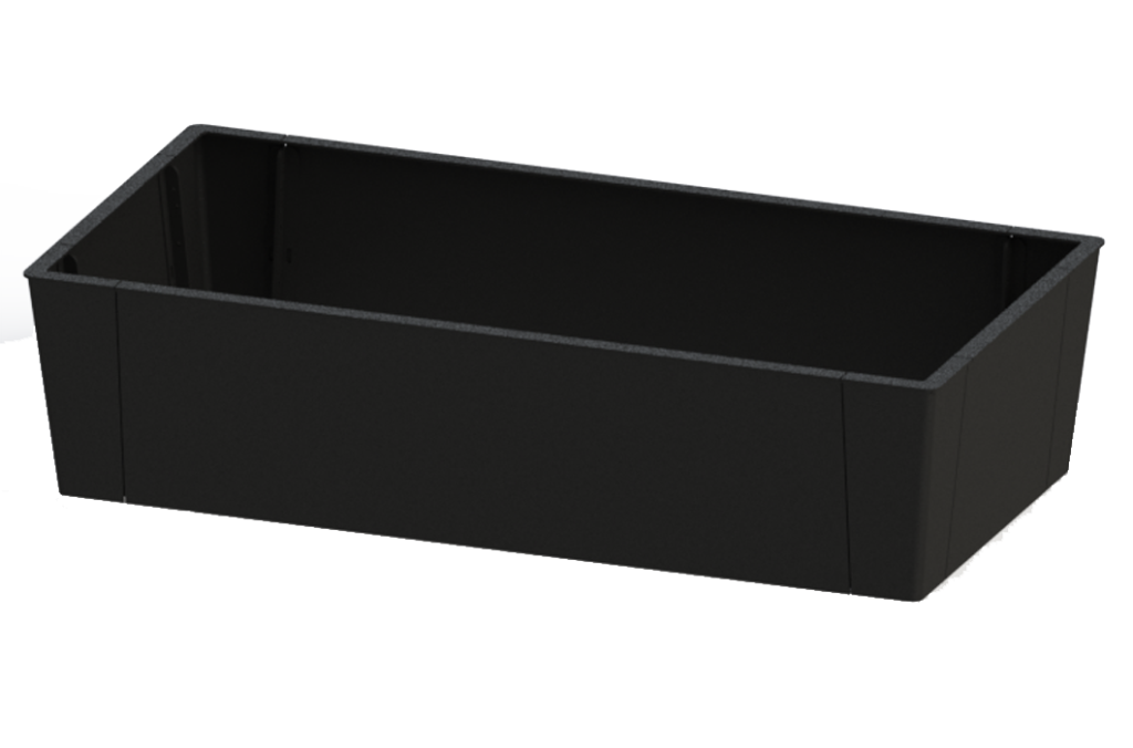 Planteringskärl Haga Rektangel 1290x2490. Utemiljö. Parkmiljö.