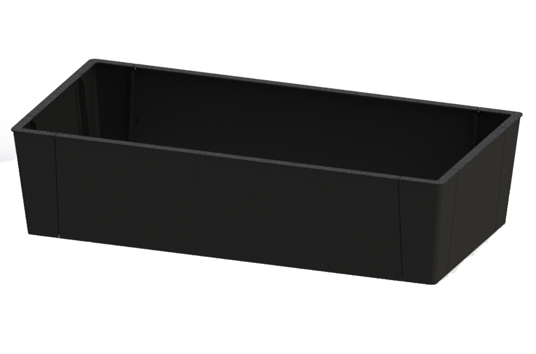 Planteringskärl Haga Rektangel 1290x2490. Utemiljö. Parkmiljö.