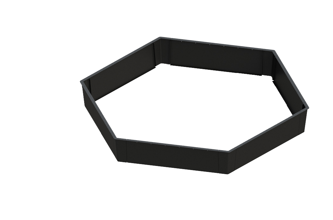 Planteringskärl Haga Hexagon 4230. Parkmiljö. Utemiljö.