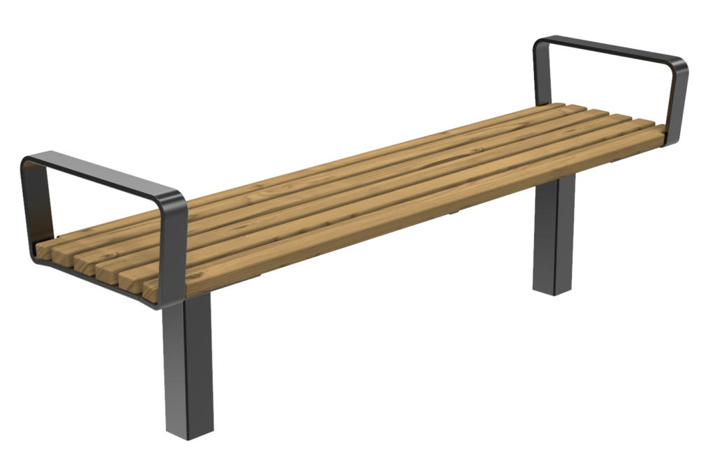 Parkmöbel Botan bänk för nedgjutning Utemiljö