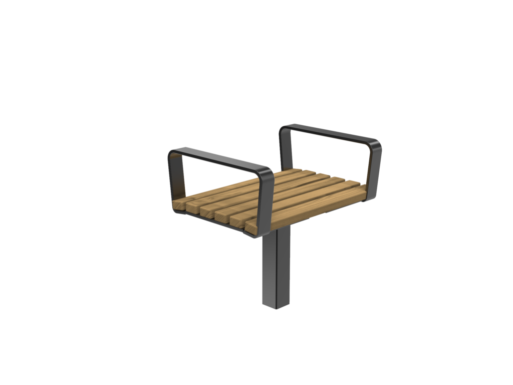 Parkmöbel Botan pall för nedgjutning Utemiljö