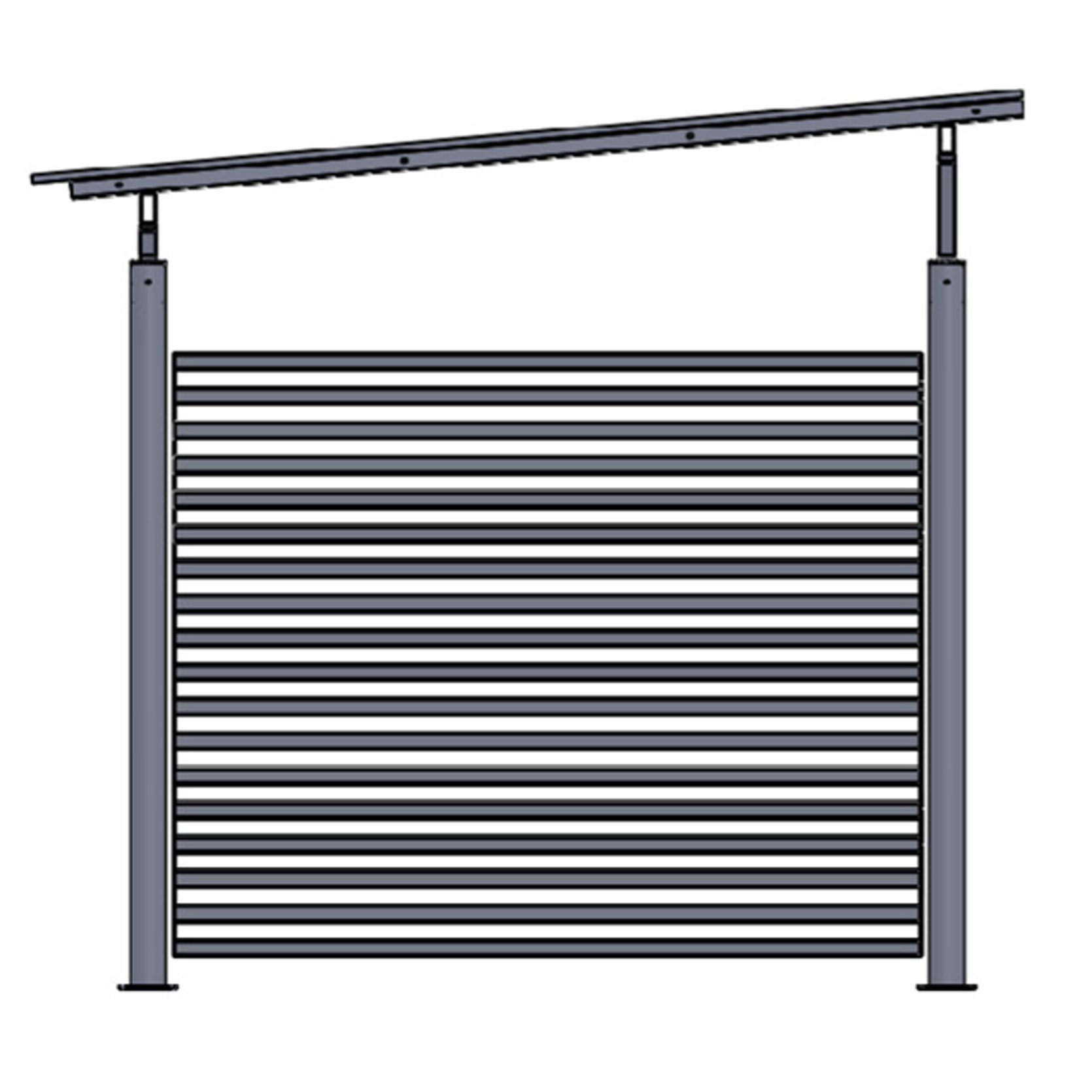 Cykelhus Basta hög träspaljé