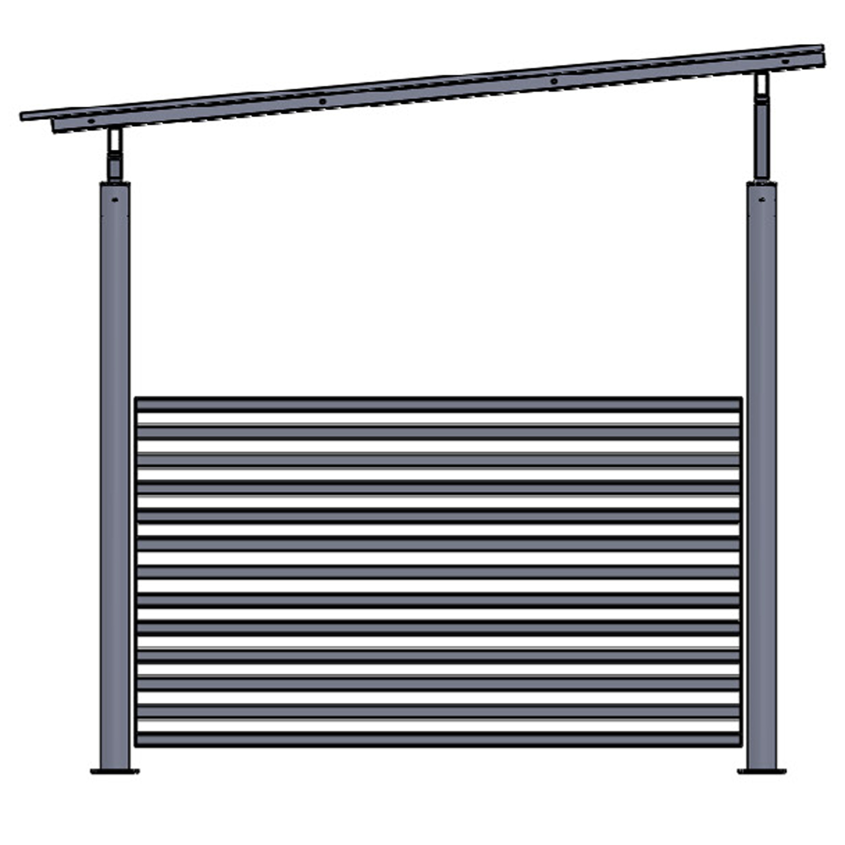 Cykelhus Basta låg träspaljé