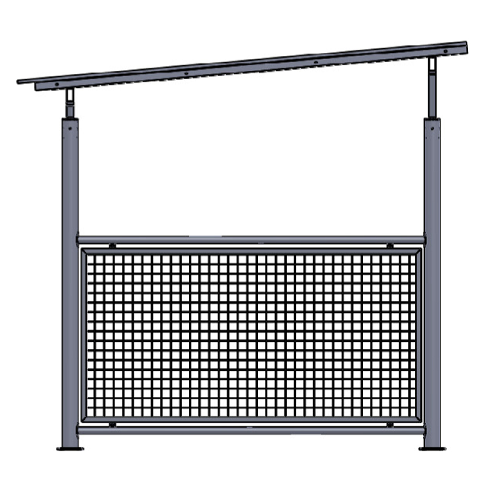 Bastalågt krenelerat nät