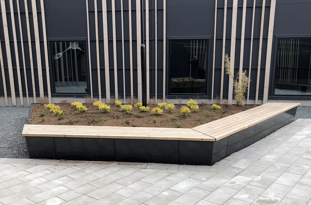 Planteringskärl Haga. Utemiljö.