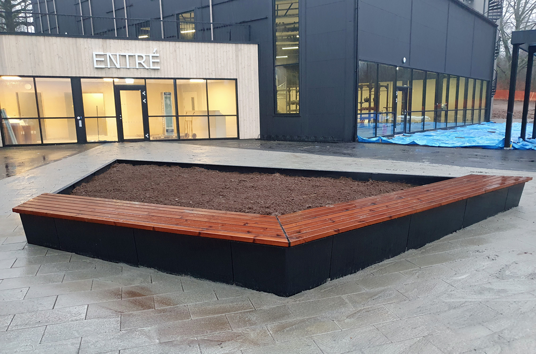 Planteringskärl Haga. Utemiljö.