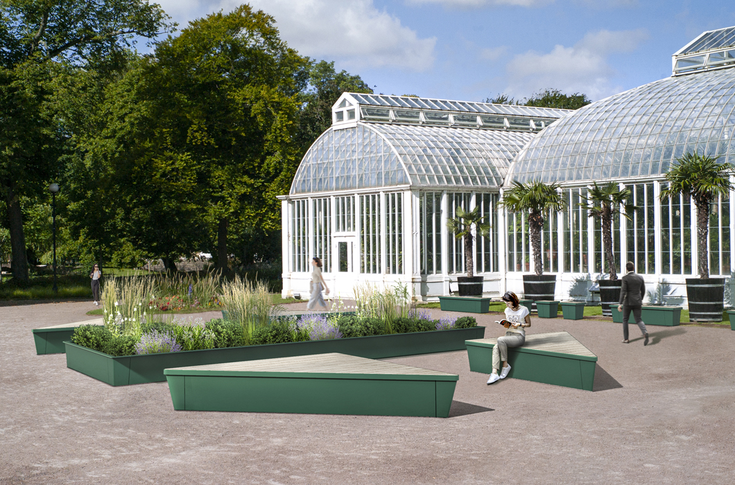 Planteringskärl Haga. Utemiljö. Parkmöbler.